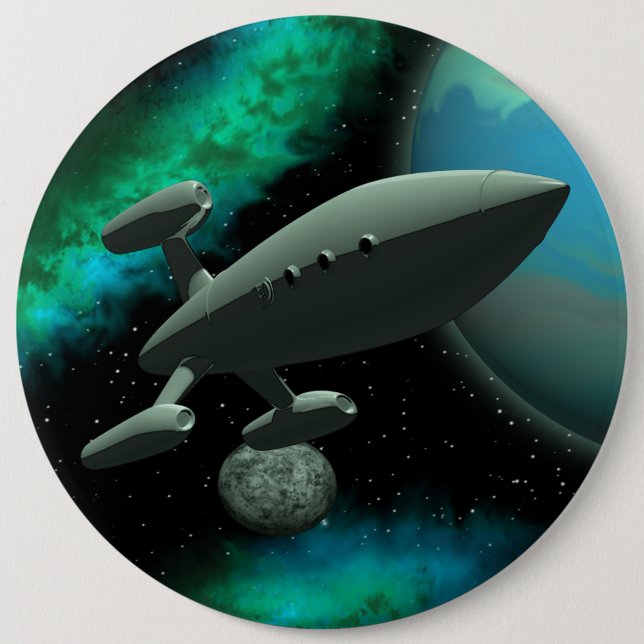 Starship Explorer (Runde) Button (Vorderseite)