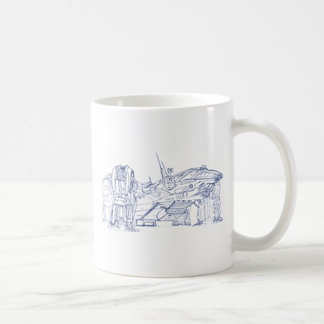 Starship Prometheu Kaffeetasse (Rechts)