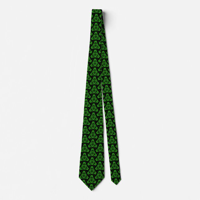 Starship Triangle v1 - Green Krawatte (Vorderseite)