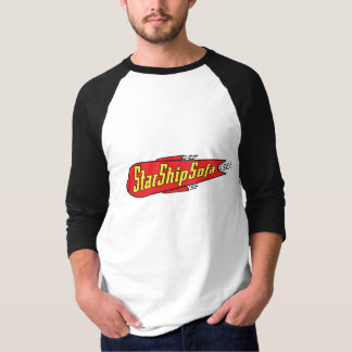 StarShipSofa Rote/Gelb 3/4 HülseRaglan T-Shirt