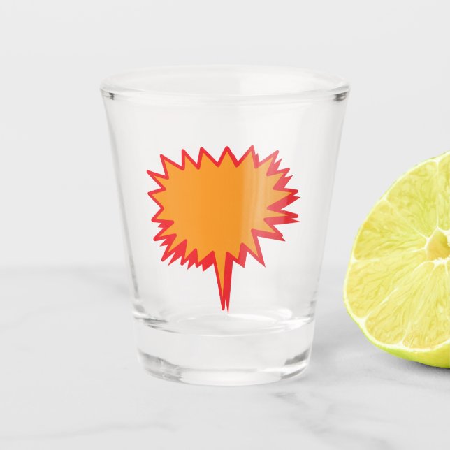 StarSpeech Bubble Shot Glass Play-ful Vector Desig Schnapsglas (Vorderseite)
