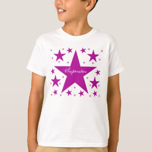 Starstar Girl's T-Shirt, Lila T-Shirt
