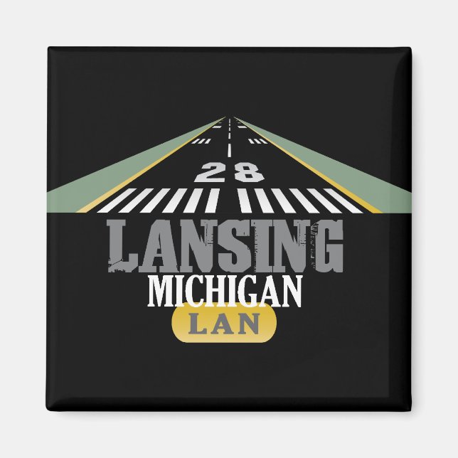 Start 28 - Lansing Michigan LAN Magnet (Vorne)