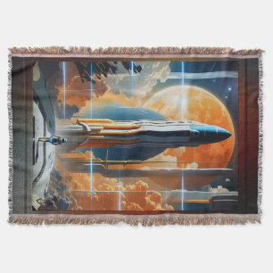 Start am Mittag - Fahrt zum Moon Retro Poster Decke