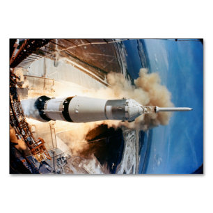Start der Apollo Saturn V-Rakete zum Mond 1969 Tischnummer