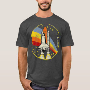 Start der NASA-Shuttle in Regenbogen T-Shirt