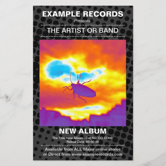 Start der neuen Album - HT dot textured Flyer (Vorne)