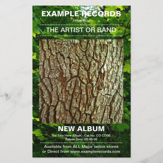 Start der neuen Albumreihe - Foto texturiert Flyer (Vorne)