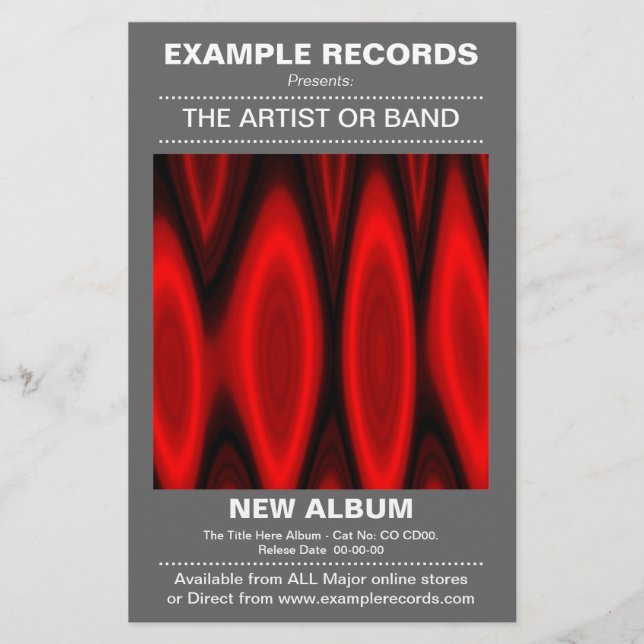 Start der neuen Albumreihe - Grau Flyer (Vorne)