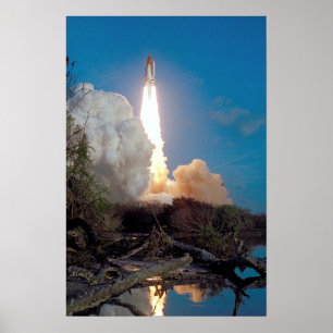Start der Raumfähre "Challenger" (STS-41B) Poster