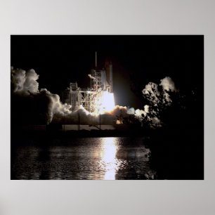 Start der Raumfähre "Challenger" (STS-41G) Poster