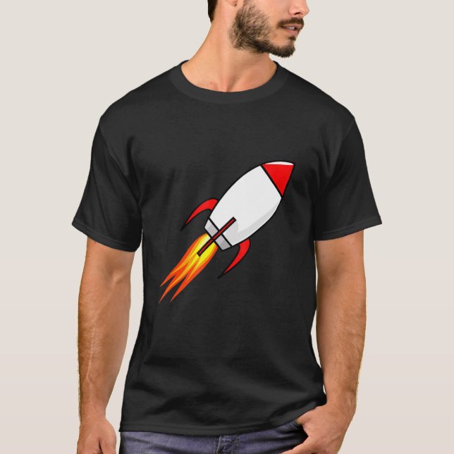 Start der Raumschifffahrt T-Shirt (Vorderseite)