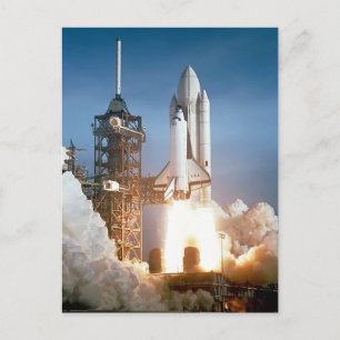 Start der Sapce Shuttle Postkarte