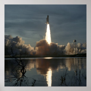 Start der Space Shuttle Discovery (STS-48) Poster
