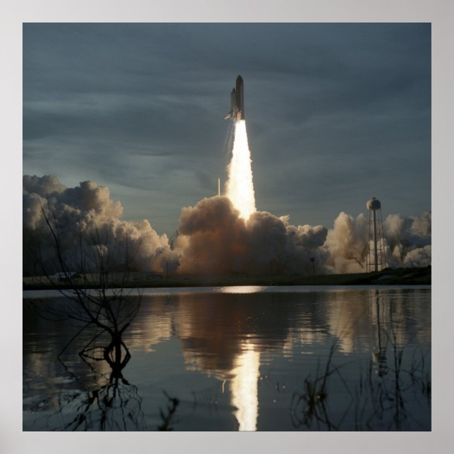 Start der Space Shuttle Discovery (STS-48) Poster (Vorne)