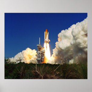Start der Space Shuttle Discovery (STS-95) Poster