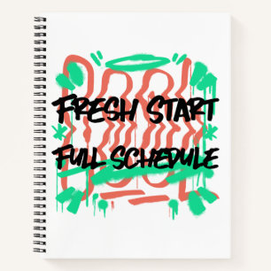 Start der Vollzeitschule Notizbuch