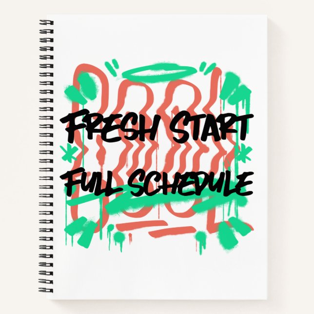 Start der Vollzeitschule Notizbuch (Vorderseite)