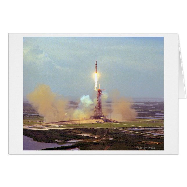 Start des Apollo Soyuz Testprojekts Saturn IB (Vorderseite (Horizontal))