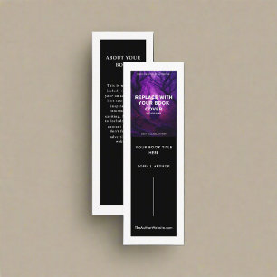 Start des modernen Lesezeichen Author Writer Book Mini Visitenkarte