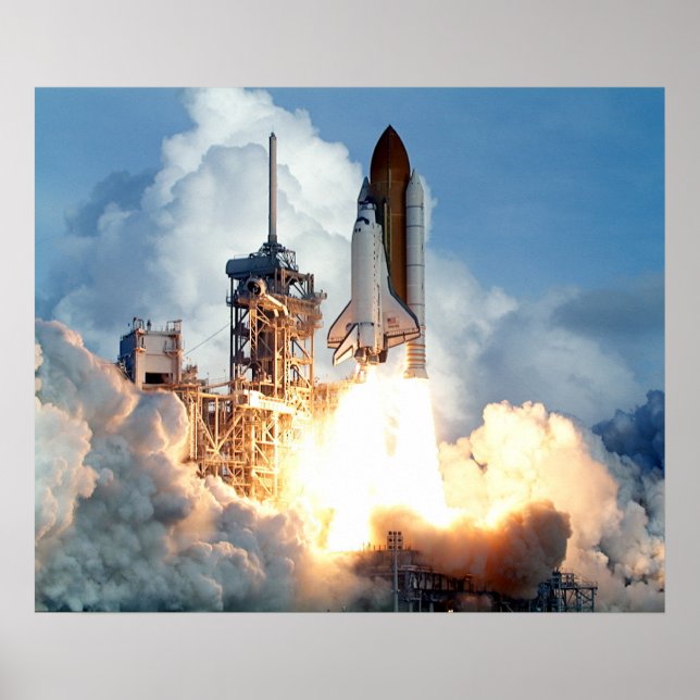 Start des Space Shuttle Atlantis (STS-106) Poster (Vorne)