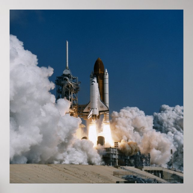 Start des Space Shuttle Atlantis (STS-46) Poster (Vorne)