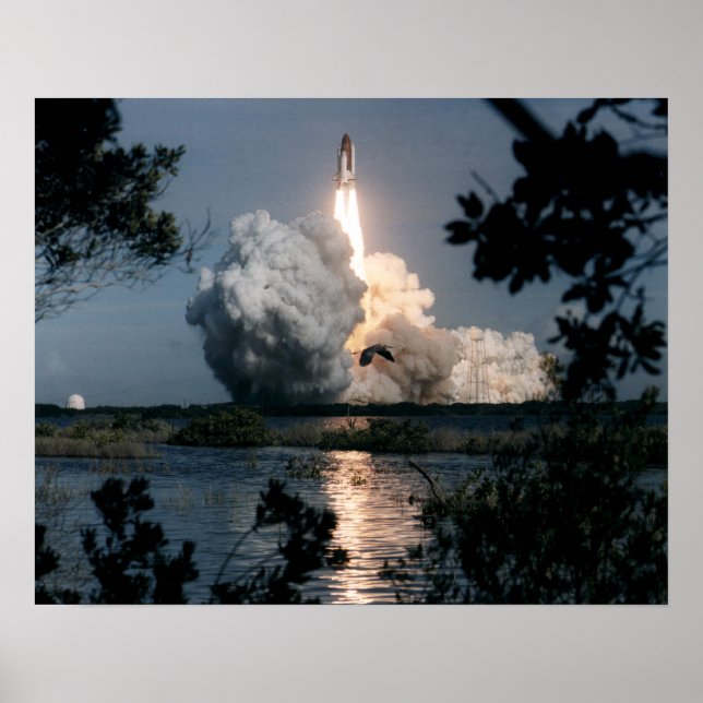 Start des Space Shuttle Columbia (STS-73) Poster (Vorne)