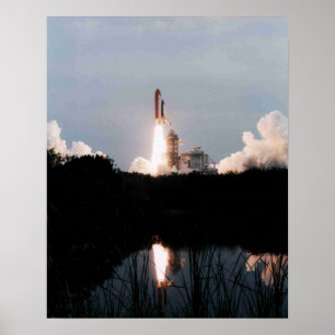 Start des Space Shuttle Columbia (STS-75) Poster