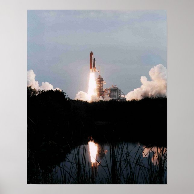 Start des Space Shuttle Columbia (STS-75) Poster (Vorne)