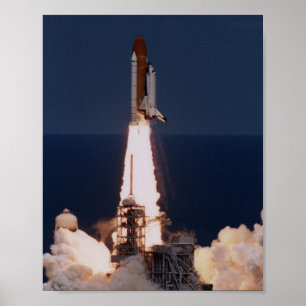 Start des Space Shuttle Columbia (STS-83) Poster