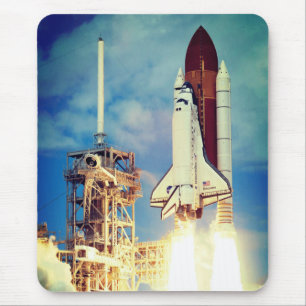 Start des Space Shuttle Discovery Mousepad