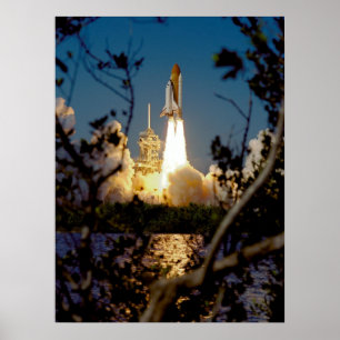Start des Space Shuttle Endeavour (STS-99) Poster
