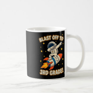 Start Durch In Die 3. Klasse Lustiger Astronaut Zu Kaffeetasse