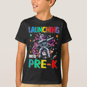 Start in den Astronauten der vor dem K. T-Shirt