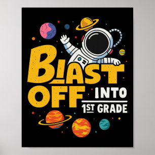 Start in die 1. Klasse Erster Schultag 1 Poster