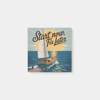 Start Now. Fix Later Post-it Klebezettel