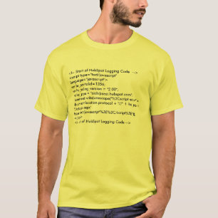 <!-- Start of HubSpot Logging Code --><script… T-Shirt
