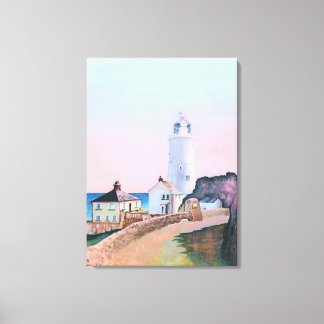 'Start Point Lighthouse' von Gordon Ashton. Leinwanddruck