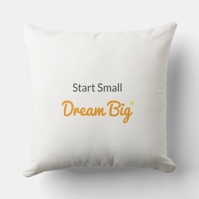 Start Small, Dream Big Nursery Pillow Kissen (Rückseite)