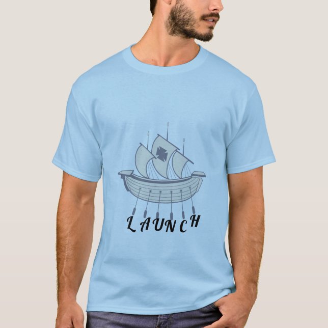 "Start"-T - Shirt - Bootsdesign (Vorderseite)