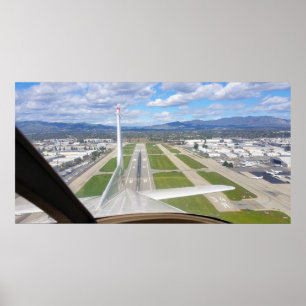 Start vom Flughafen Van Nuys Poster