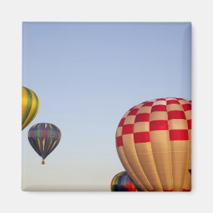 Start von Heißluftballons Magnet