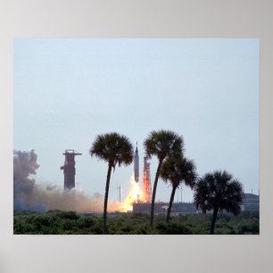 Start von Mercury Atlas 9 Raketenfotos Poster