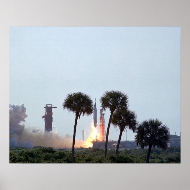 Start von Mercury Atlas 9 Raketenfotos Poster (Vorne)