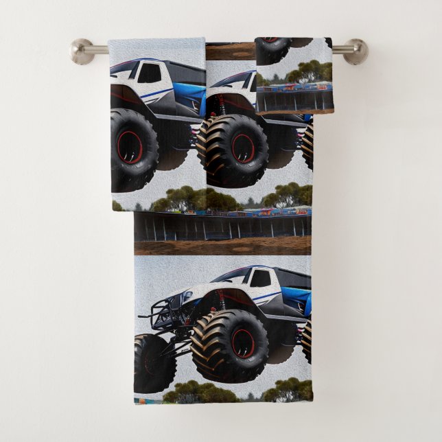 Start von Monster Truck, Badhandtuch Set (Insitu)