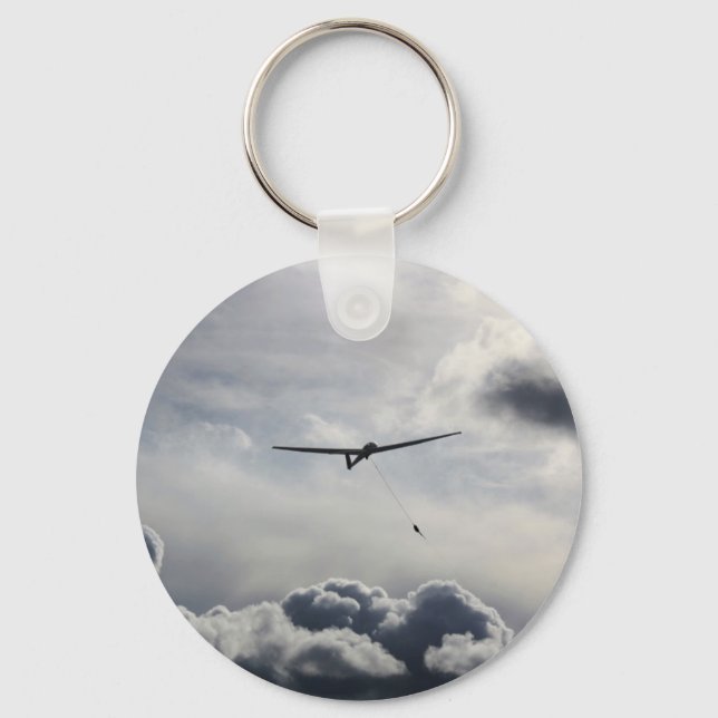 Start von Segelflugzeugen Schlüsselanhänger (Vorderseite)