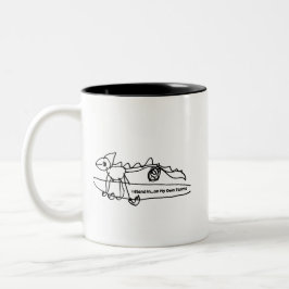 Start your day with a splash of self-expression zweifarbige tasse