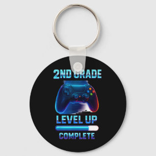 Starte 2. Klasse Gamer Kids Level Up Spaß 2 Schlüsselanhänger