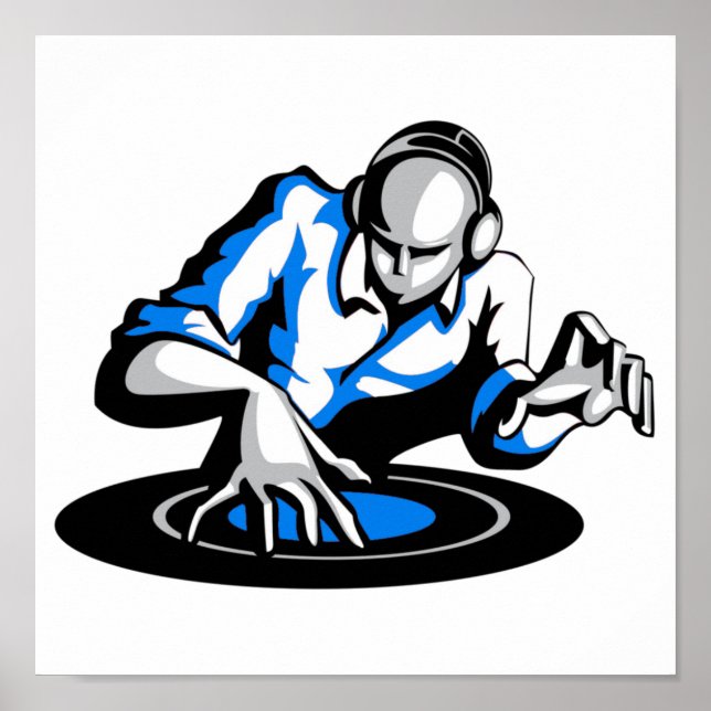 Starten Sie das Party von DJ Poster (Vorne)