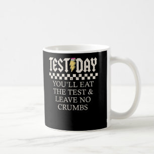 Starten Sie den Staat-Testtag, an dem Sie den Test Kaffeetasse
